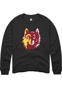 Rally Northern State Wolves Mens Black Primary Long Sleeve Crew Sweatshirt