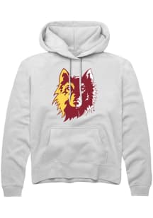Rally Northern State Wolves Mens White Primary Long Sleeve Hoodie