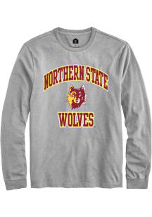 Rally Northern State Wolves Grey No 1 Neutral Long Sleeve T Shirt