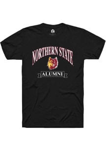 Rally Northern State Wolves Black Alumni Banner Short Sleeve T Shirt