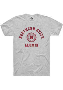 Rally Northern State Wolves Ash Alumni Arch Short Sleeve T Shirt