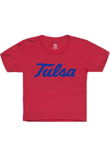 Summit Sportswear Tulsa Golden Hurricane Youth Red Alt Logo Short Sleeve T-Shirt