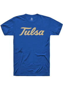 Summit Sportswear Tulsa Golden Hurricane Blue Alt Logo Short Sleeve T Shirt