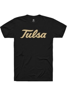 Summit Sportswear Tulsa Golden Hurricane Black Alt Logo Short Sleeve T Shirt