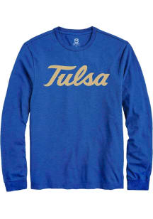 Summit Sportswear Tulsa Golden Hurricane Blue Alt Logo Long Sleeve T Shirt