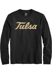 Summit Sportswear Tulsa Golden Hurricane Black Alt Logo Long Sleeve T Shirt