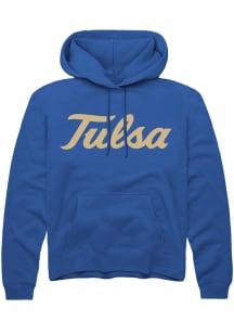 Summit Sportswear Tulsa Golden Hurricane Mens Blue Alt Logo Long Sleeve Hoodie