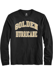 Summit Sportswear Tulsa Golden Hurricane Black Arch Stack Long Sleeve T Shirt