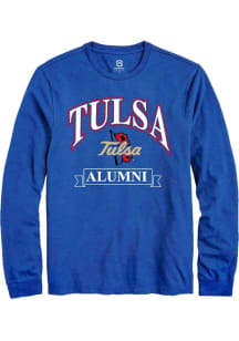 Summit Sportswear Tulsa Golden Hurricane Blue Banner Long Sleeve T Shirt