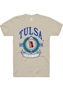 Summit Sportswear Tulsa Golden Hurricane White Wreath Short Sleeve T Shirt