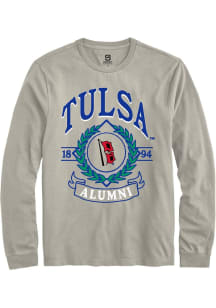 Summit Sportswear Tulsa Golden Hurricane White Wreath Long Sleeve T Shirt