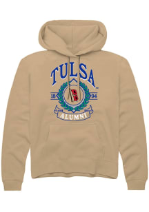 Summit Sportswear Tulsa Golden Hurricane Mens White Wreath Long Sleeve Hoodie