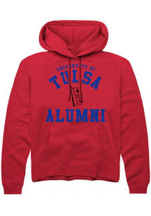 Summit Sportswear Tulsa Golden Hurricane Mens Red Arch Long Sleeve Hoodie