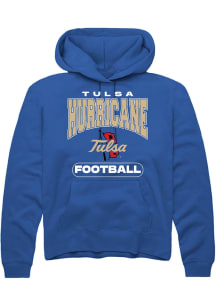 Summit Sportswear Tulsa Golden Hurricane Mens Blue Football Football Long Sleeve Hoodie