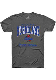 Summit Sportswear Tulsa Golden Hurricane Grey Football Football Short Sleeve T Shirt