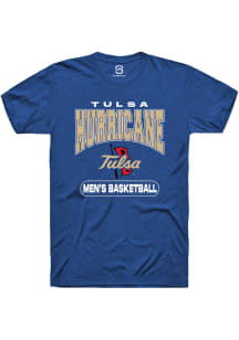 Summit Sportswear Tulsa Golden Hurricane Blue Basketball Short Sleeve T Shirt