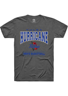Summit Sportswear Tulsa Golden Hurricane Grey Basketball Short Sleeve T Shirt