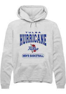 Summit Sportswear Tulsa Golden Hurricane Mens White Basketball Long Sleeve Hoodie