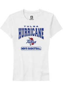 Summit Sportswear Tulsa Golden Hurricane Womens White Basketball Short Sleeve T-Shirt