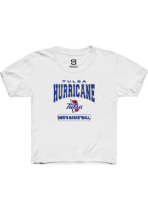 Summit Sportswear Tulsa Golden Hurricane Youth White Basketball Short Sleeve T-Shirt