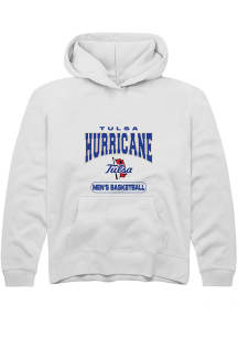Summit Sportswear Tulsa Golden Hurricane Youth White Basketball Long Sleeve Hoodie