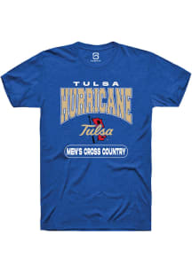 Summit Sportswear Tulsa Golden Hurricane Blue Cross Country Short Sleeve T Shirt