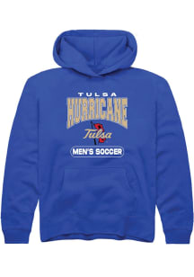 Summit Sportswear Tulsa Golden Hurricane Youth Blue Soccer Long Sleeve Hoodie
