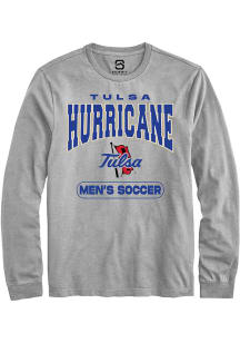 Summit Sportswear Tulsa Golden Hurricane Grey Soccer Long Sleeve T Shirt