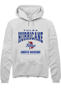 Summit Sportswear Tulsa Golden Hurricane Mens White Soccer Long Sleeve Hoodie