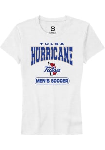 Summit Sportswear Tulsa Golden Hurricane Womens White Soccer Short Sleeve T-Shirt