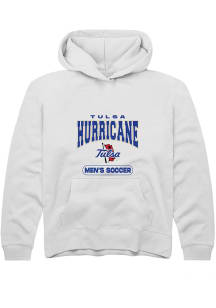 Summit Sportswear Tulsa Golden Hurricane Youth White Soccer Long Sleeve Hoodie
