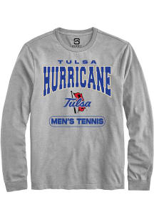 Summit Sportswear Tulsa Golden Hurricane Grey Tennis Long Sleeve T Shirt