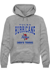 Summit Sportswear Tulsa Golden Hurricane Mens Grey Tennis Long Sleeve Hoodie