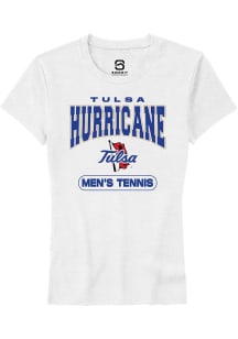 Summit Sportswear Tulsa Golden Hurricane Womens White Tennis Short Sleeve T-Shirt
