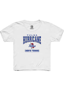 Summit Sportswear Tulsa Golden Hurricane Youth White Tennis Short Sleeve T-Shirt