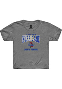 Summit Sportswear Tulsa Golden Hurricane Youth Grey Tennis Short Sleeve T-Shirt