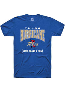 Summit Sportswear Tulsa Golden Hurricane Blue Track & Field Short Sleeve T Shirt