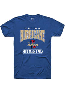 Summit Sportswear Tulsa Golden Hurricane Blue Track & Field Short Sleeve T Shirt