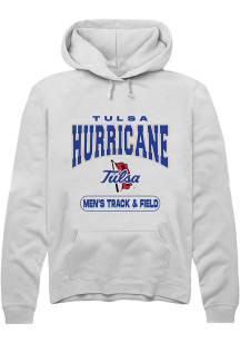Summit Sportswear Tulsa Golden Hurricane Mens White Track & Field Long Sleeve Hoodie