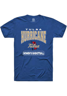 Summit Sportswear Tulsa Golden Hurricane Blue Women's Basketball Short Sleeve T Shirt