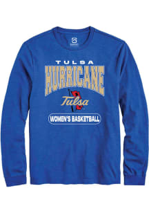 Summit Sportswear Tulsa Golden Hurricane Blue Women's Basketball Long Sleeve T Shirt