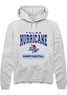 Summit Sportswear Tulsa Golden Hurricane Mens White Women's Basketball Long Sleeve Hoodie