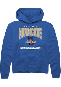 Summit Sportswear Tulsa Golden Hurricane Mens Blue Women's Cross Country Long Sleeve Hoodie