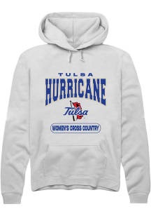 Summit Sportswear Tulsa Golden Hurricane Mens White Women's Cross Country Long Sleeve Hoodie