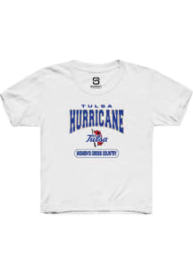 Summit Sportswear Tulsa Golden Hurricane Youth White Women's Cross Country Short Sleeve T-Shirt