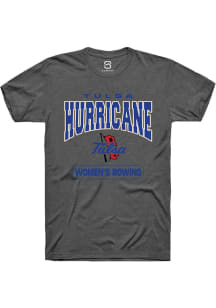 Summit Sportswear Tulsa Golden Hurricane Grey Rowing Short Sleeve T Shirt