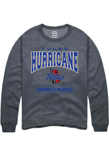 Summit Sportswear Tulsa Golden Hurricane Mens Grey Rowing Long Sleeve Crew Sweatshirt