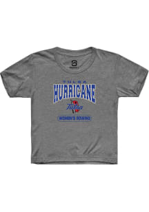 Summit Sportswear Tulsa Golden Hurricane Youth Grey Rowing Short Sleeve T-Shirt