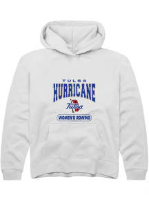 Summit Sportswear Tulsa Golden Hurricane Youth White Rowing Long Sleeve Hoodie