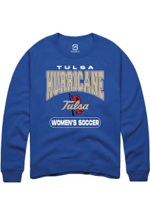 Summit Sportswear Tulsa Golden Hurricane Mens Blue Women's Soccer Long Sleeve Crew Sweatshirt